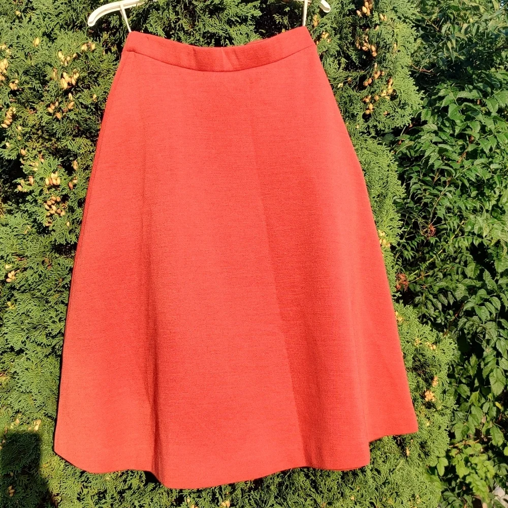ACT III Vintage 1960 Orange Skirt! Part Wool!